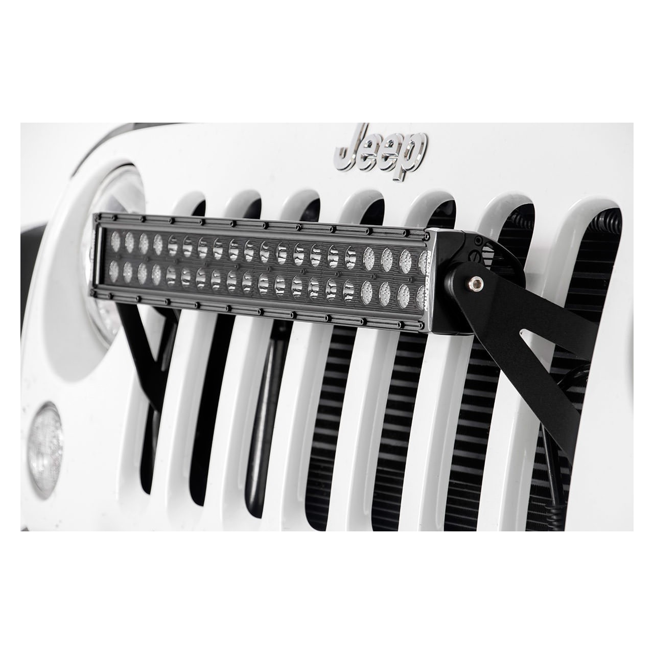 Mocowanie listwy LED 50cm do grilla Rough Country - Jeep Wrangler JK