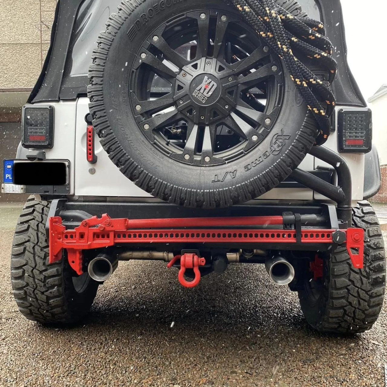 Podwójny Tłumik Wydech Końcowy aktywny sterowany pilotem- Jeep Wrangler JK 2007-2018