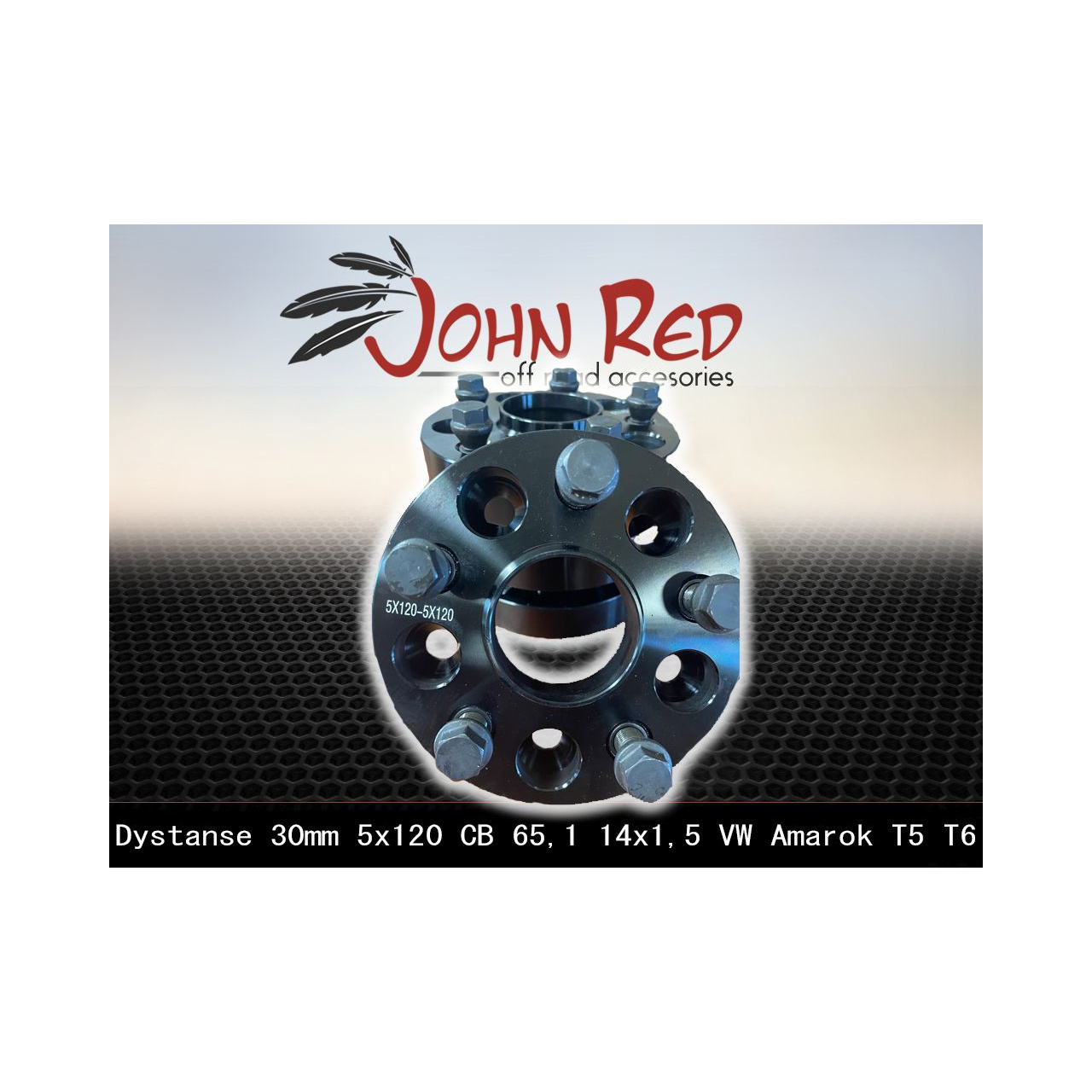 Dystanse aluminiowe 30mm 5x120 Volkswagen Amarok 14x1,5