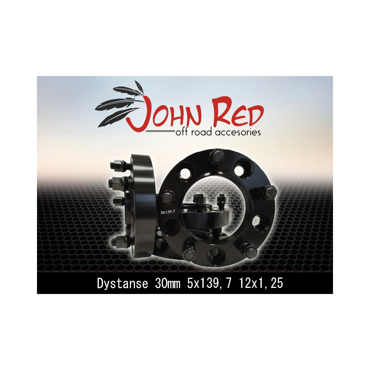 Dystanse aluminiowe 30mm 5x139,7 12x1,25 Suzuki