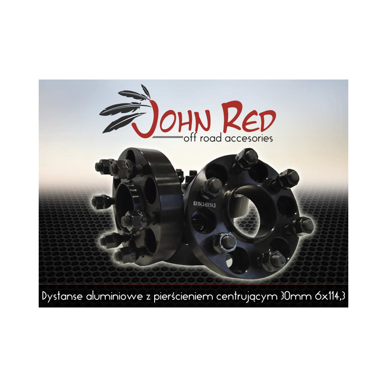 Dystanse aluminiowe 30mm 6x114,3 Navara Pathfinder z pierścieniem