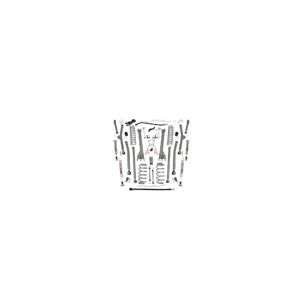 4'' Long Arm Rough Country Lift Kit - Jeep Wrangler TJ 	