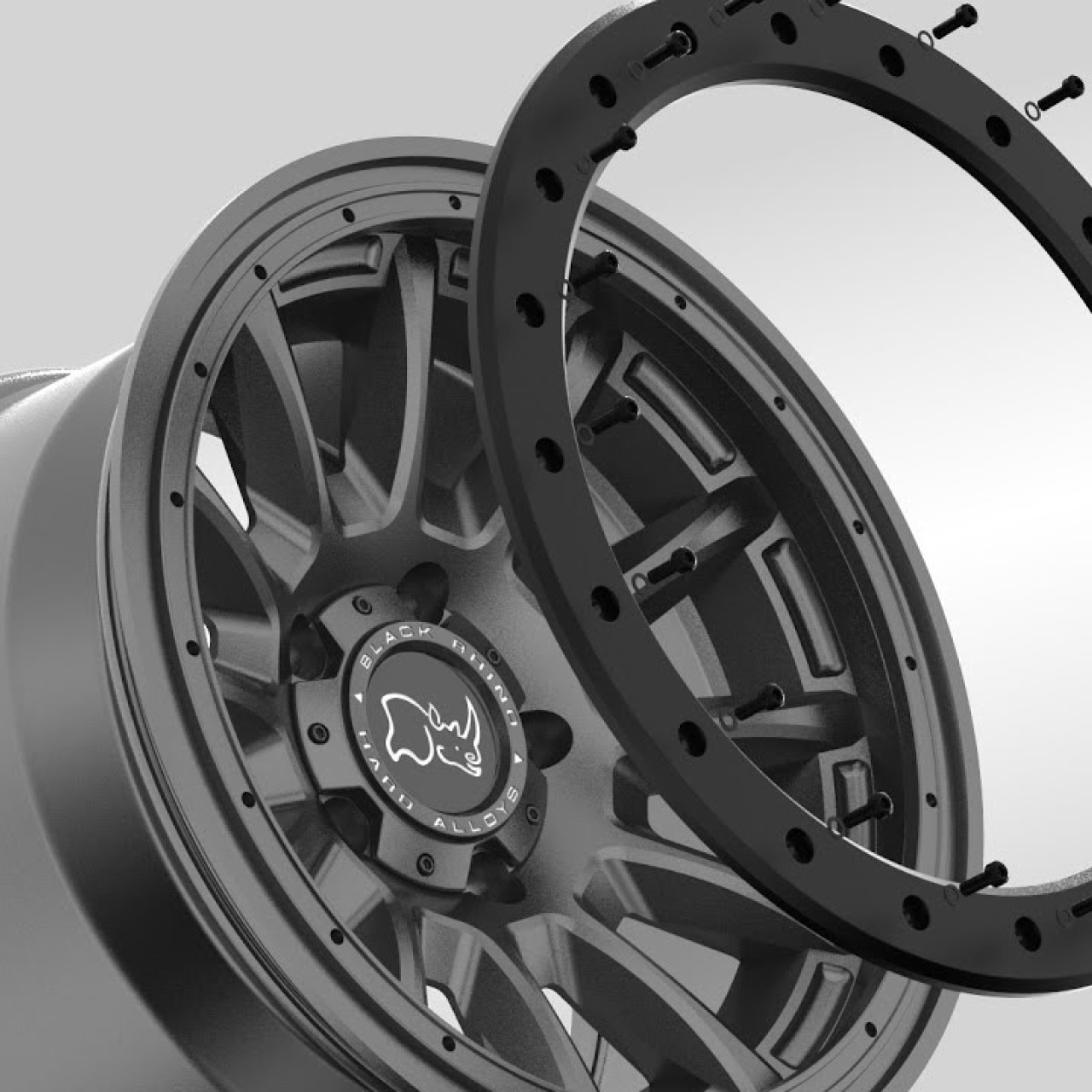 Felga aluminiowa Black Rhino Dugger 8,5x17 6x114,3 ET10   - NISSAN NAVARA D40, D23 Mercedes X