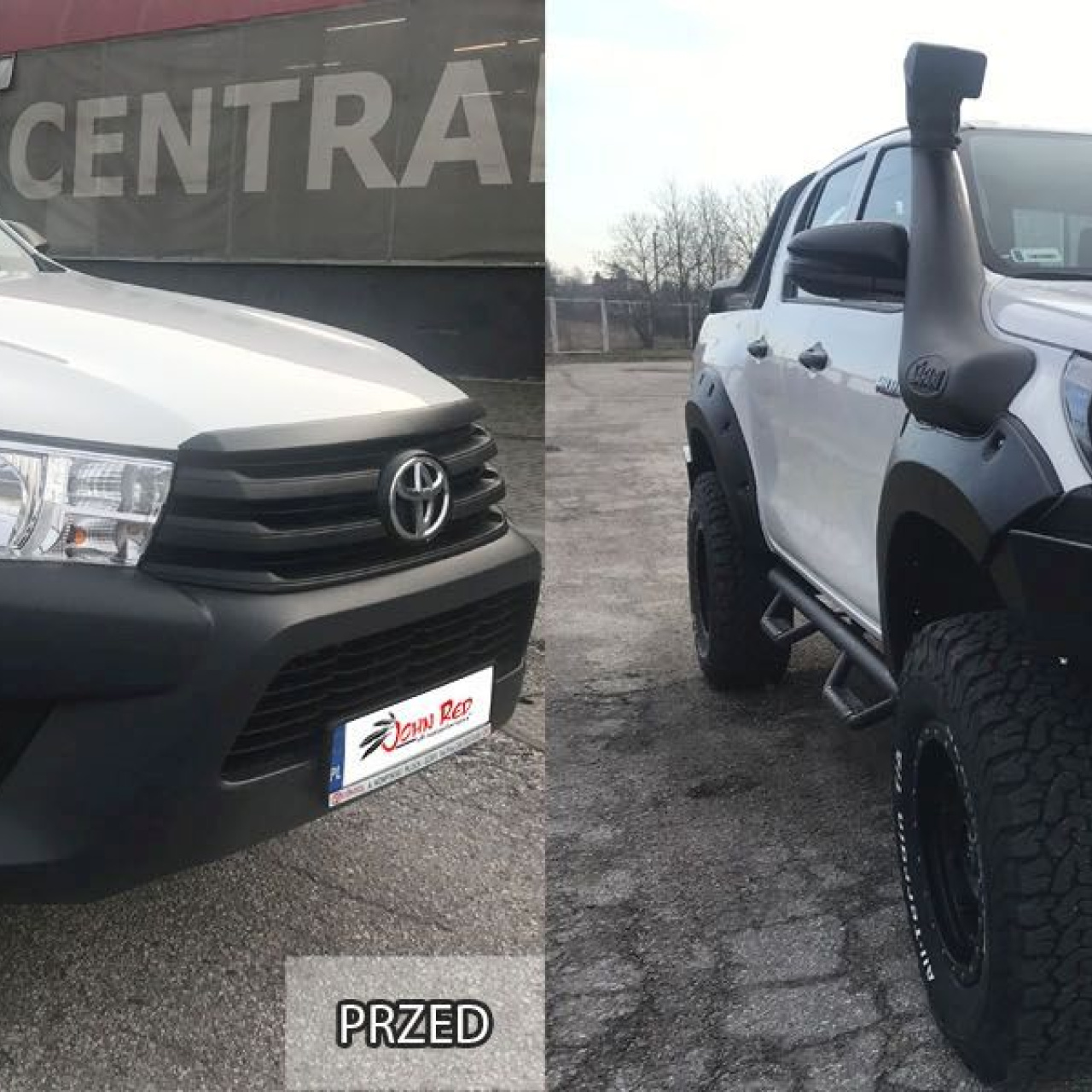 WLOT POWIETRZA NA MASKĘ TOYOTA HILUX REVO 2020-