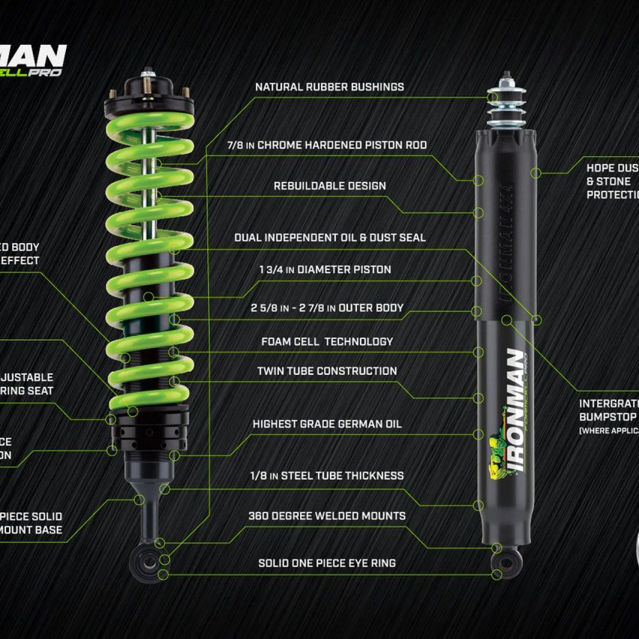 Zawieszenie Ironman do TOYOTA HILUX / VIGO  LIFT 45mm