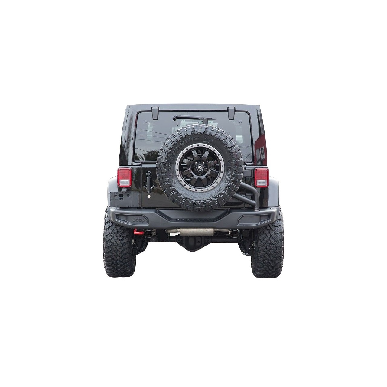  ZDERZAK TYLNY ROCZNICOWY 10-th ANNIVERSARY Z MOCOW3ANIEM KOŁA ZAPASOWEGO JEEP WRANGLER JK 2007-2018