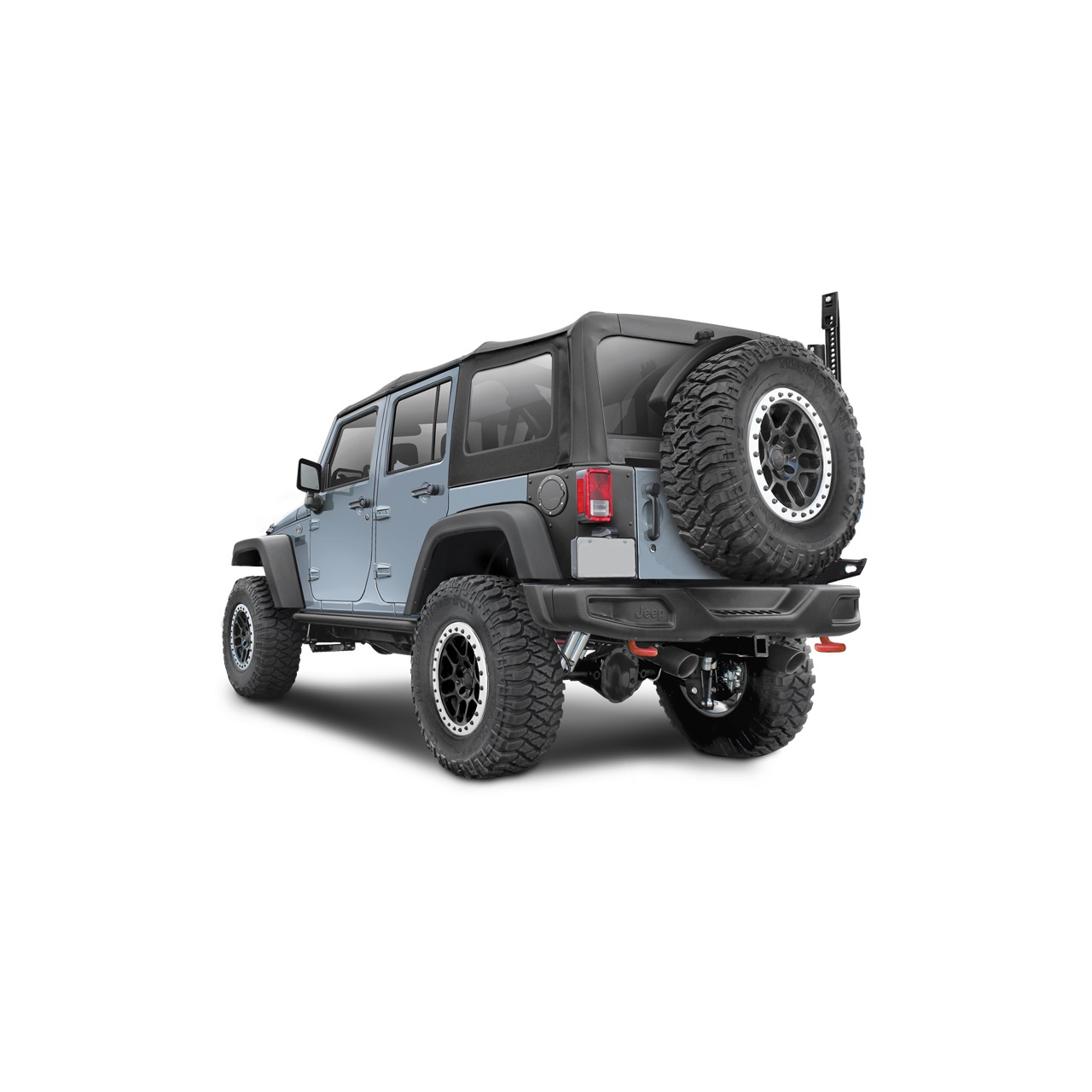  ZDERZAK TYLNY ROCZNICOWY 10-th ANNIVERSARY Z MOCOW3ANIEM KOŁA ZAPASOWEGO JEEP WRANGLER JK 2007-2018