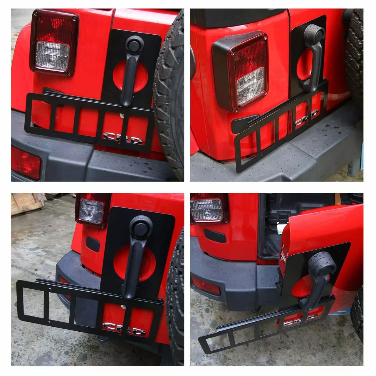 MOCOWANIE TYLNEJ TABLICY REJESTRACYJNEJ - Jeep Wrangler JK 07-18