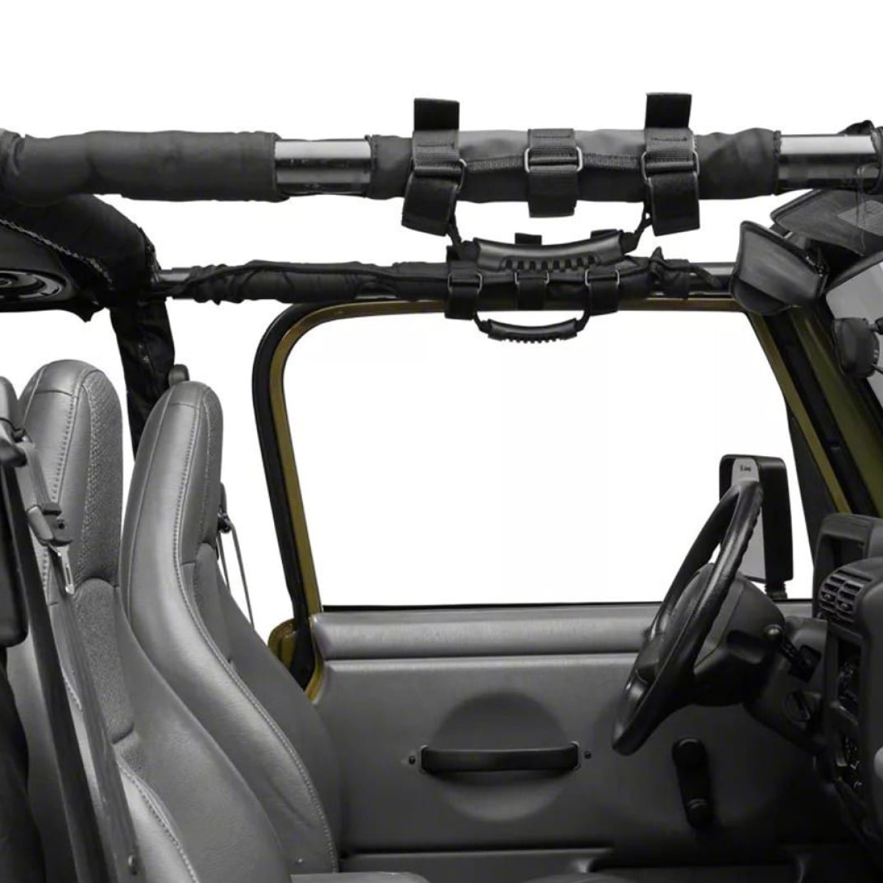 Uchwyt czarny na rury do wsiadania rączka Jeep Wrangler TJ JK JL Gladiator