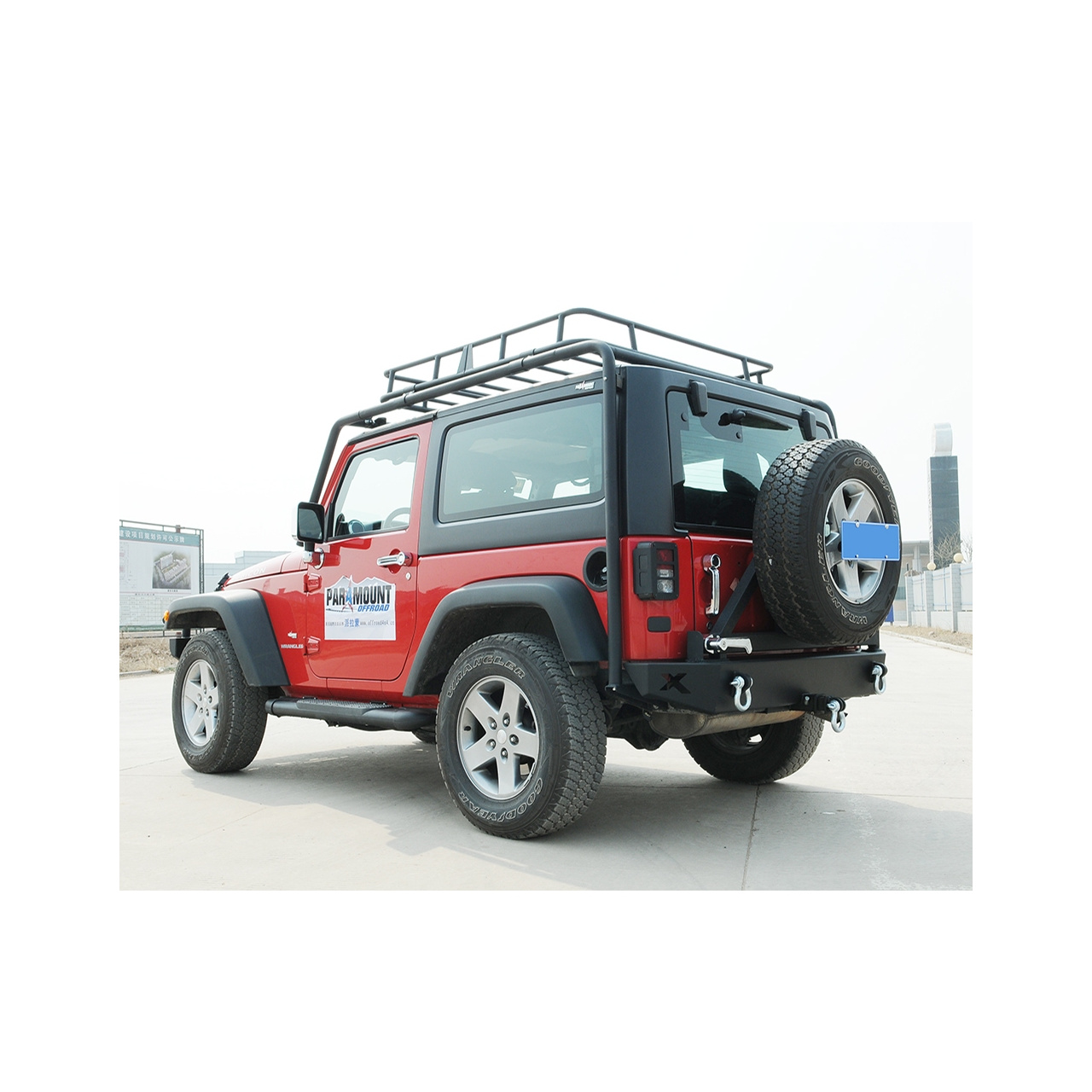  BAGAŻNIK DACHOWY Z KOSZEM JEEP WRANGLER 2D