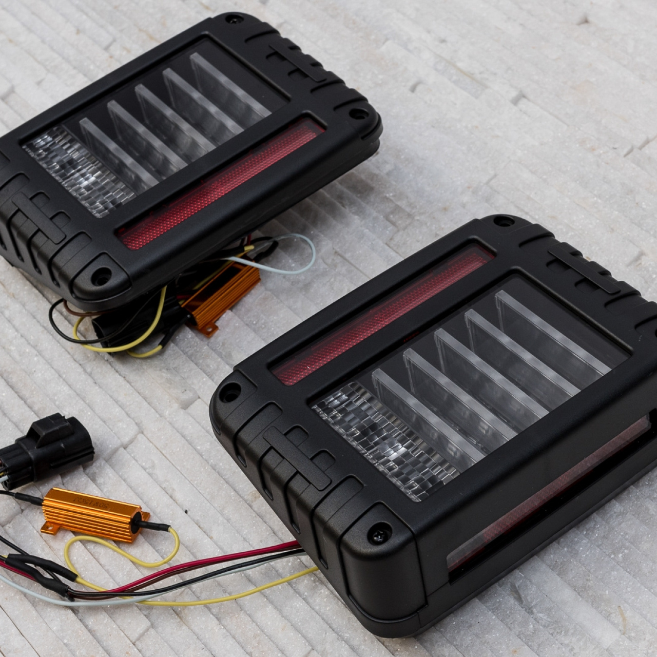 LAMPY TYLNE LED JEEP WRANGLER JK BLACK LIGHT