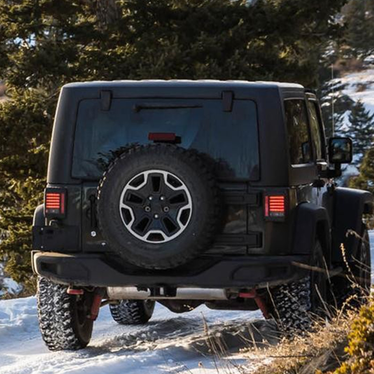 LAMPY TYLNE LED JEEP WRANGLER JK BLACK LIGHT