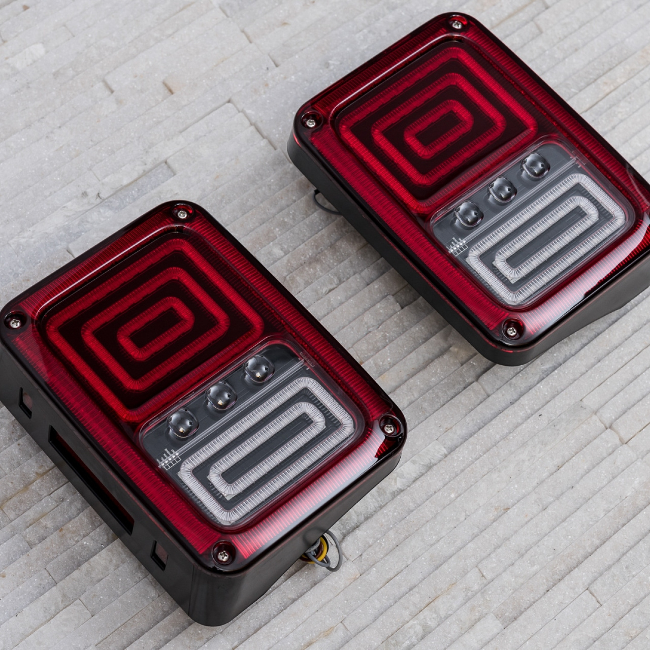  LAMPY TYLNE LED JEEP WRANGLER JK MODEL MONSTER