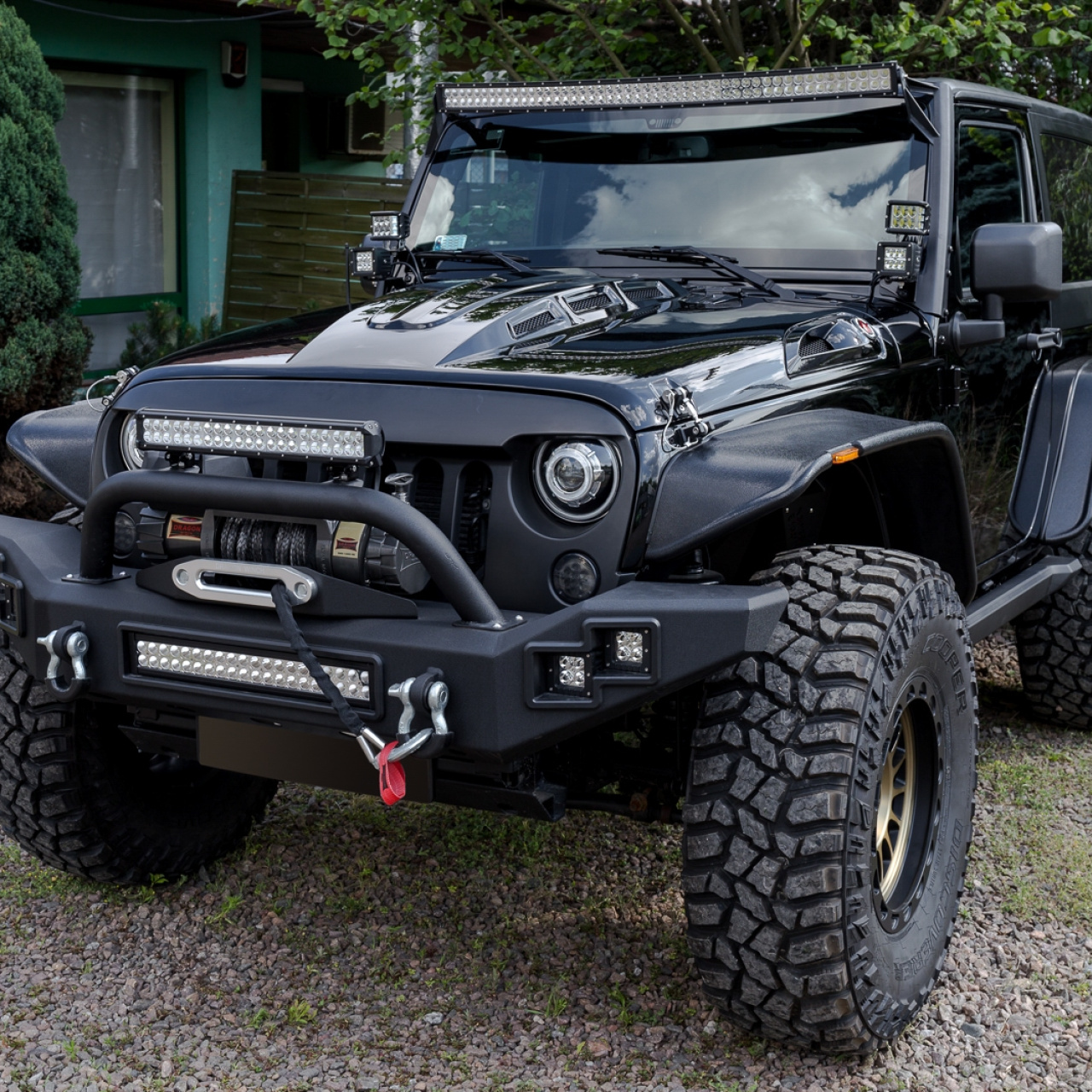 POSZERZENIA BŁOTNIKÓW PARAMOUNT AUTOMOTIVE JEEP WRANGLER JK 2 DRZWI