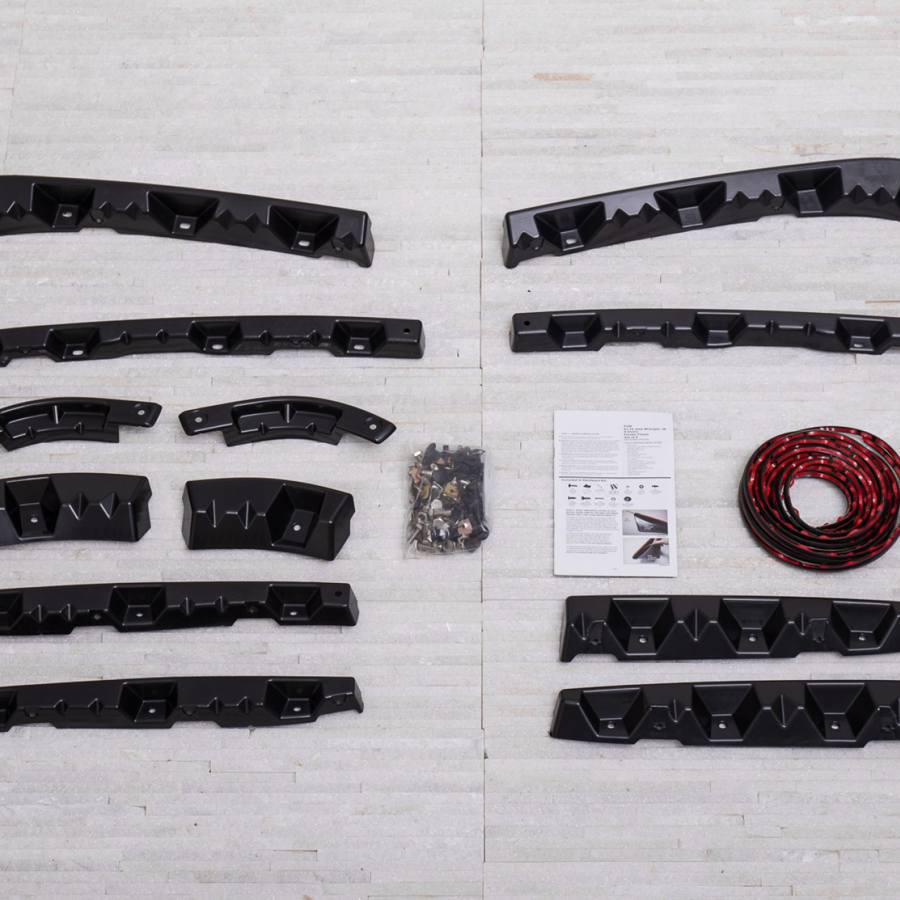 POSZERZENIA BŁOTNIKÓW PARAMOUNT AUTOMOTIVE JEEP WRANGLER JK 2 DRZWI