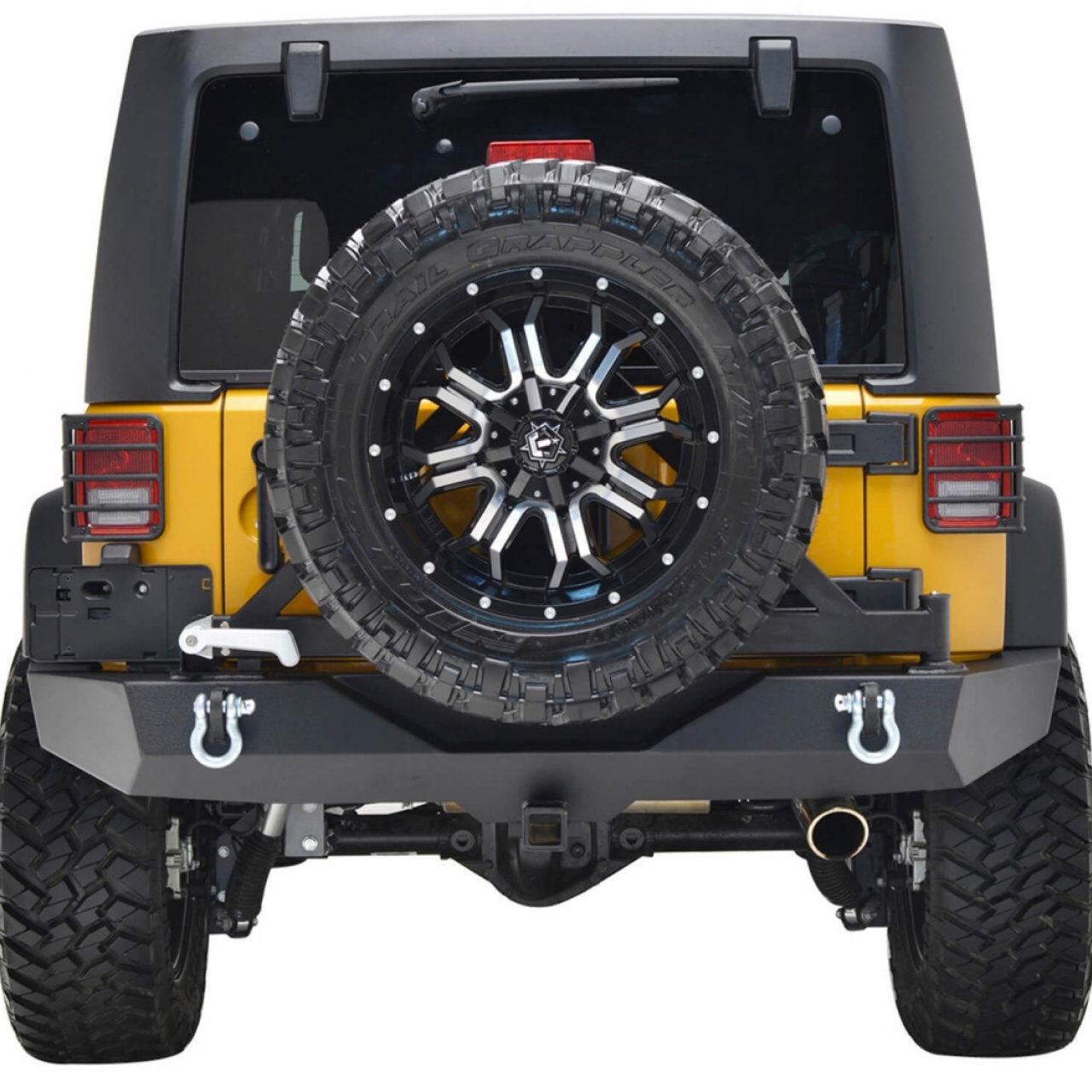 ZDERZAK TYLNY PARAMOUNT AUTOMOTIVE Z UCHWYTEM KOŁA ZAPASOWEGO JEEP WRANGLER JK 07-16