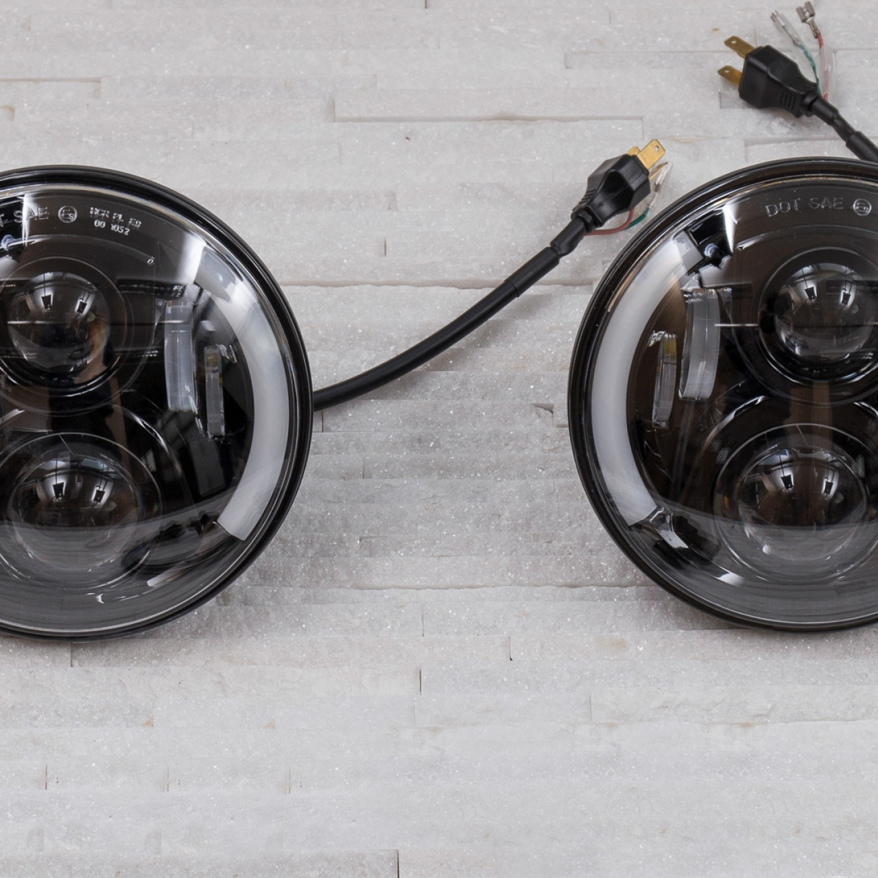 Reflektory przednie LED JW Speaker 8700 Evolution J2 Czarne - Jeep Wrangler JK