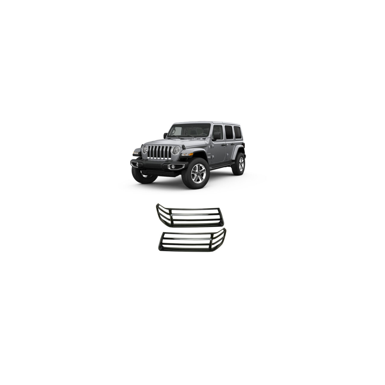 Osłony lamp przednich poszerzeń błotników  Wrangler JL 2018+ Gladiator 2020+