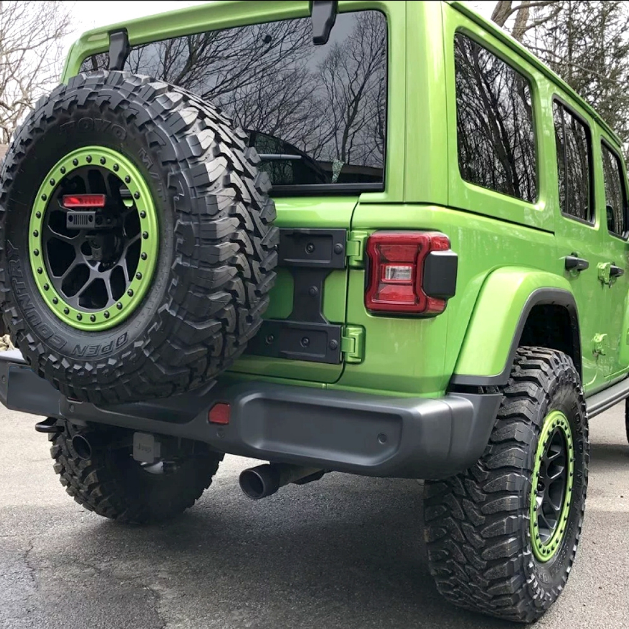 JEEP WRANGLER JL 2018+ WZMOCNIONE MOCOWANIE KOŁA ZAPASOWEGO