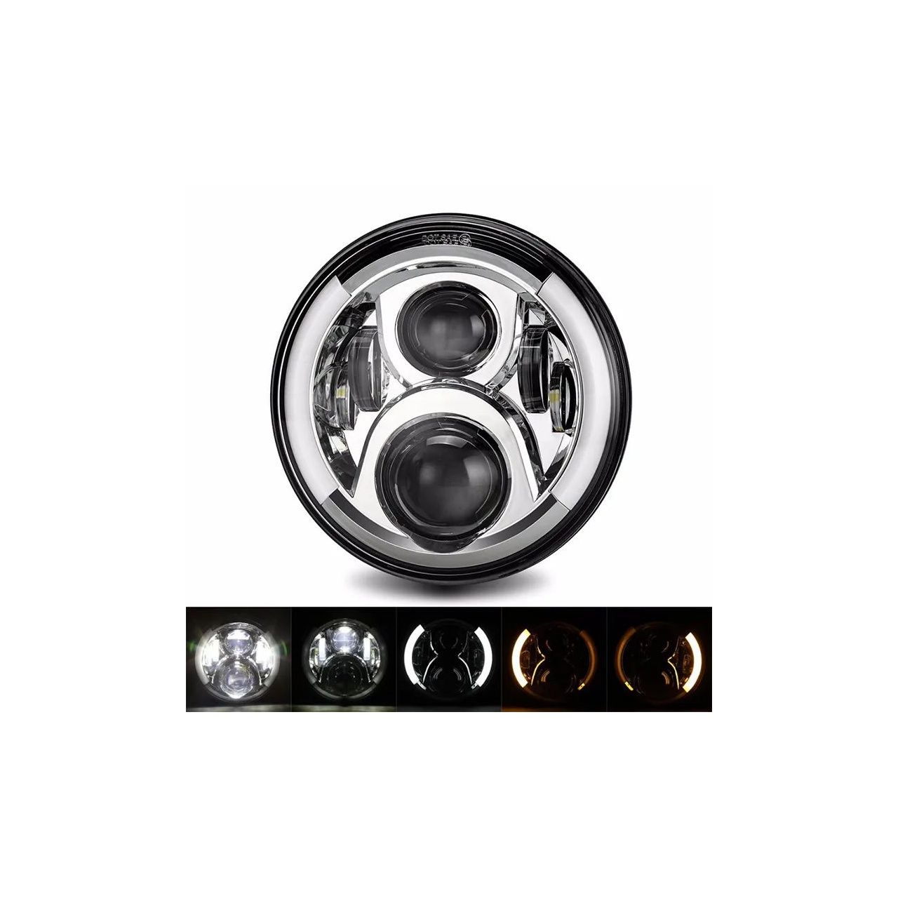  LAMPY PRZEDNIE LEDOWE 7'' JEEP WRANGLER JK 07-18