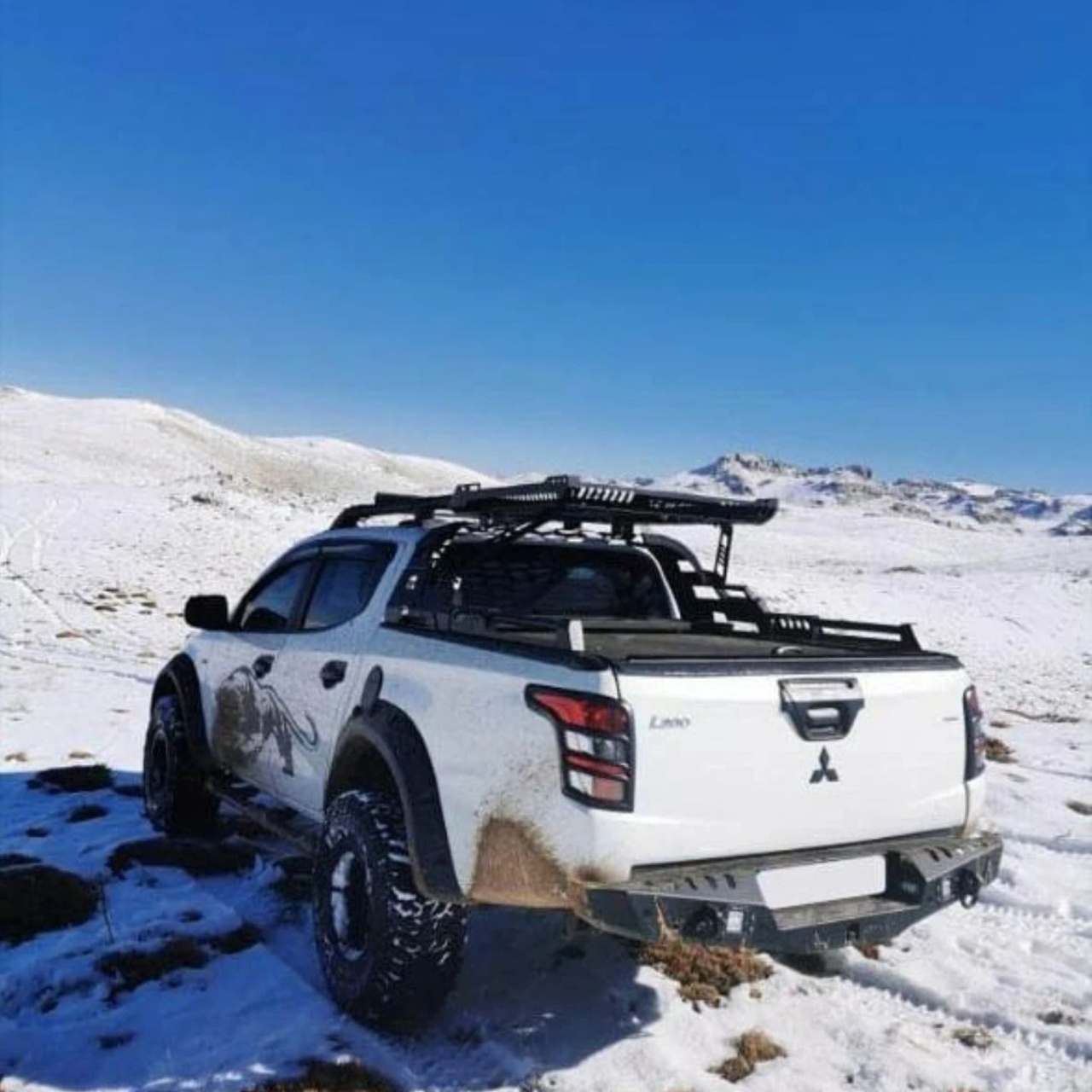 Zderzak stalowy tylny tył Mitsubishi L200 2015- Offroad