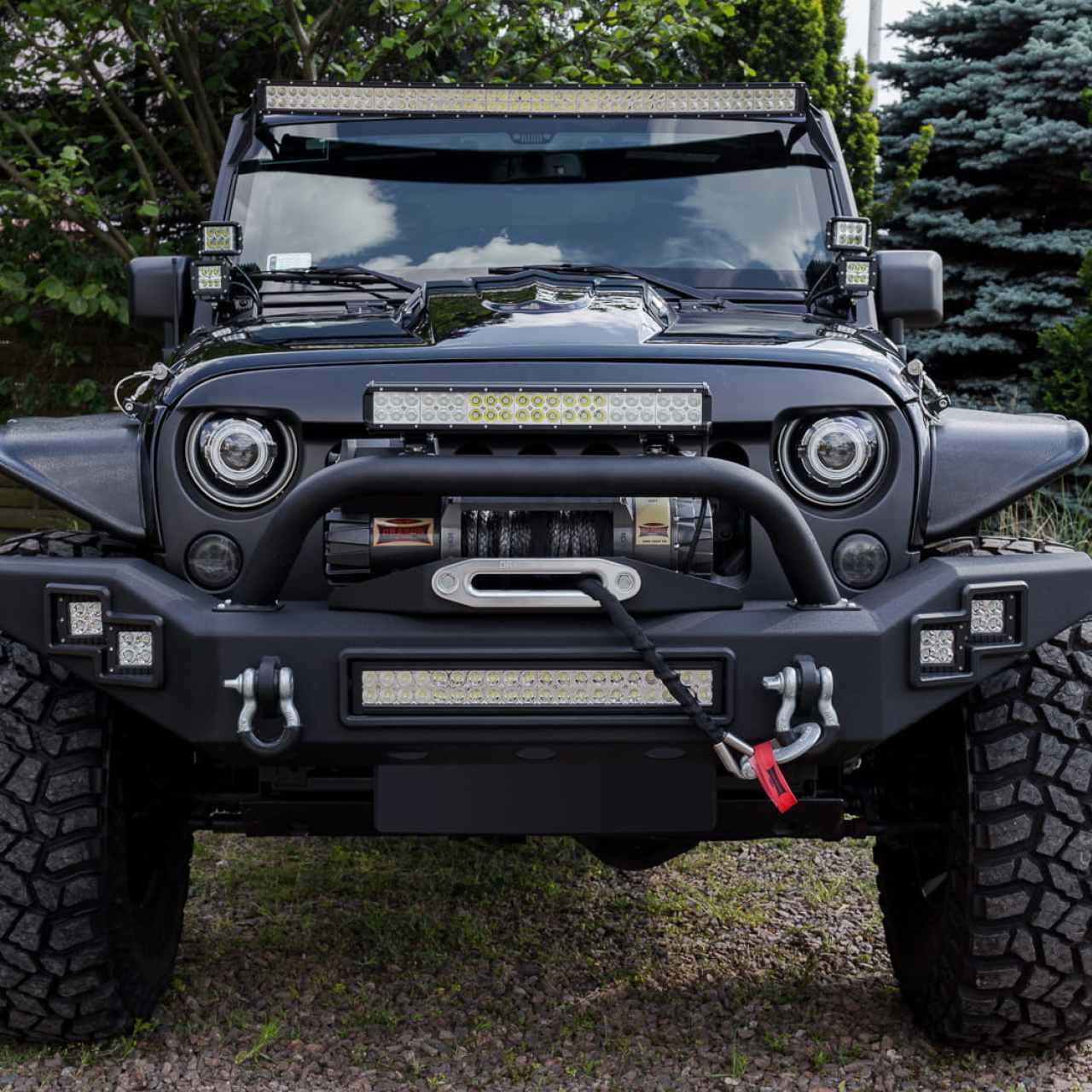 Zderzak przedni stal PARAMOUNT AUTOMOTIVE LP Jeep Wrangler JK JL