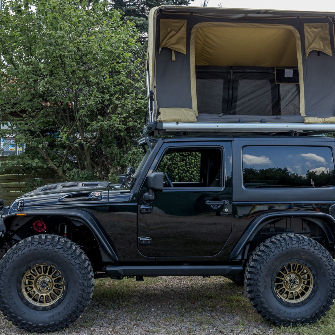  NAMIOT DACHOWY NORMANDY Z SIŁOWNIKAMI PNEUMATYCZNYMI 200X120X70/110CM WRANGLER JK, JL 2007-2019