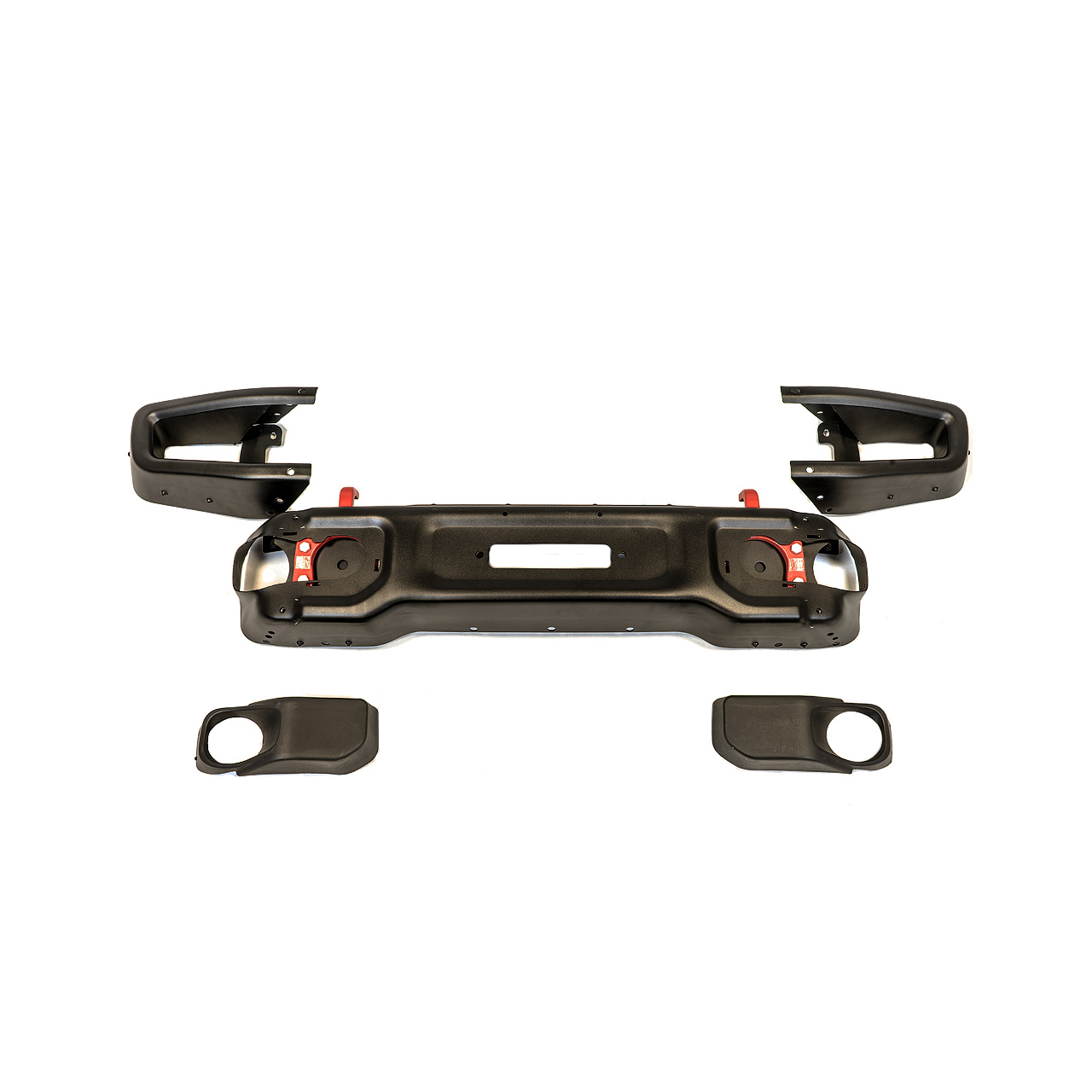 Zderzak przedni stalowy z płytą pod wyciągarkę i bullbarem John Red - Jeep Wrangler JK 07-18