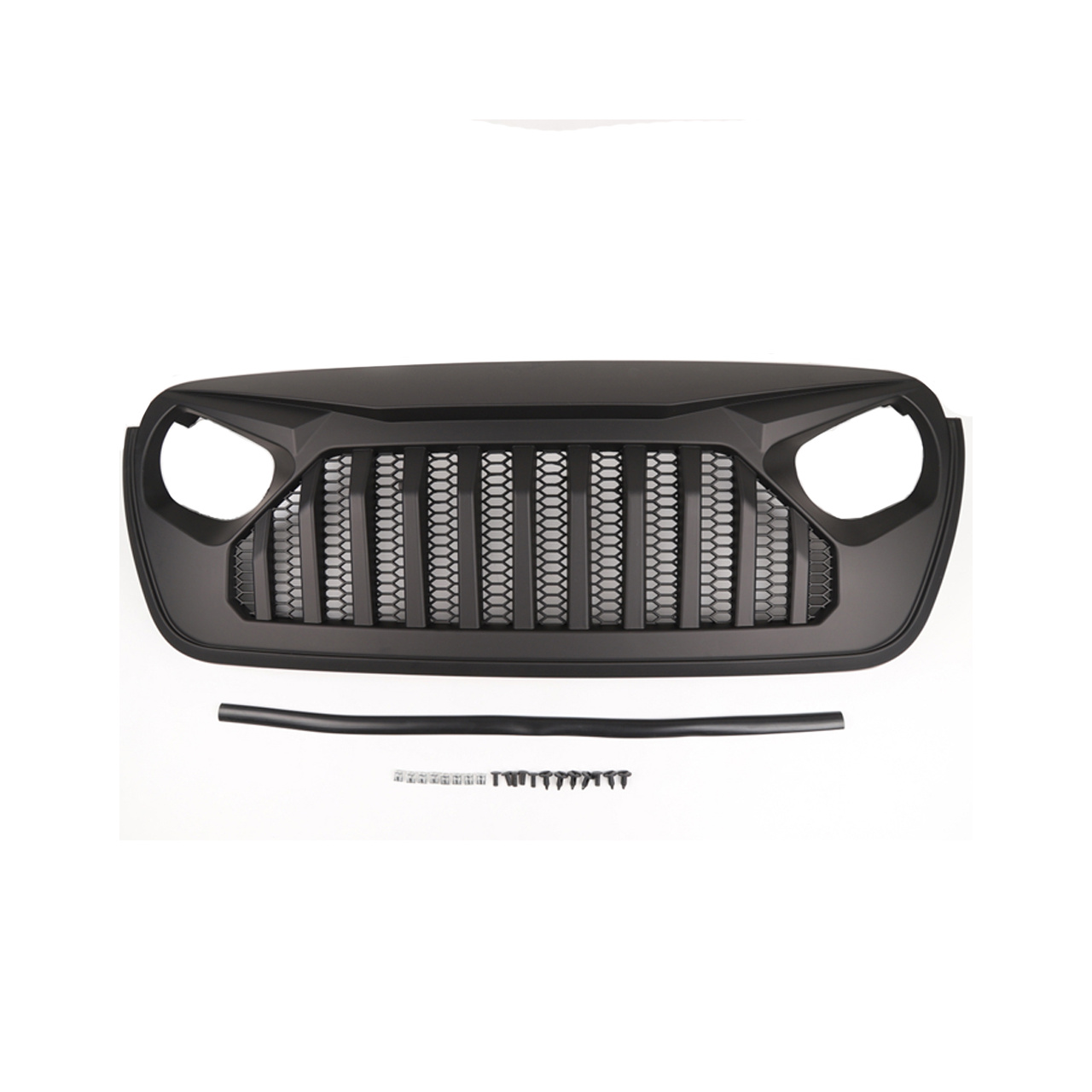Grill Angry Eyes Matte Black OFD - Jeep Wrangler JL