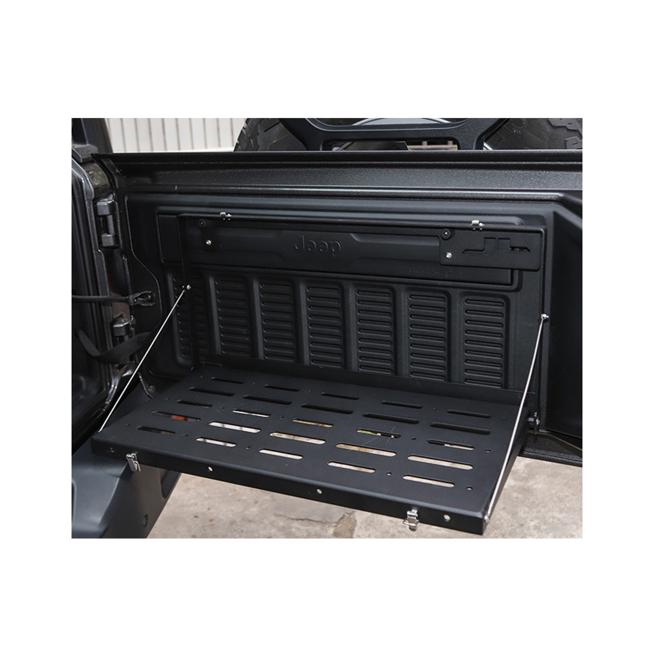 Rozkładana półka mocowana do klapy bagażnika OFD - Jeep Wrangler JL