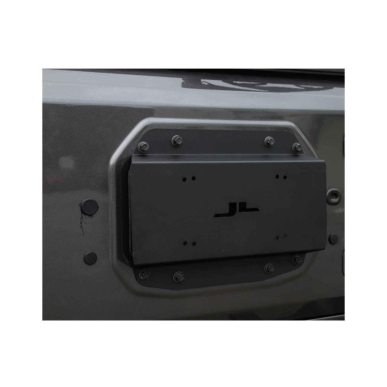 Relokacja mocowania tablicy rejestracyjnej w miejsce koła zapasowego OFD - Jeep Wrangler JL