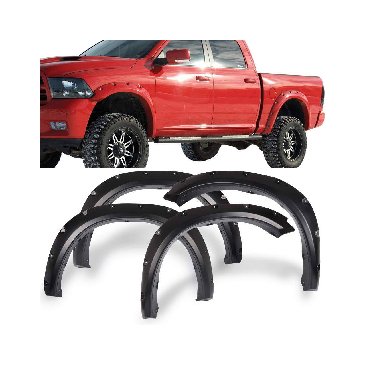 Poszerznia nadkoli, błotników - Dodge RAM 1500, 09-18