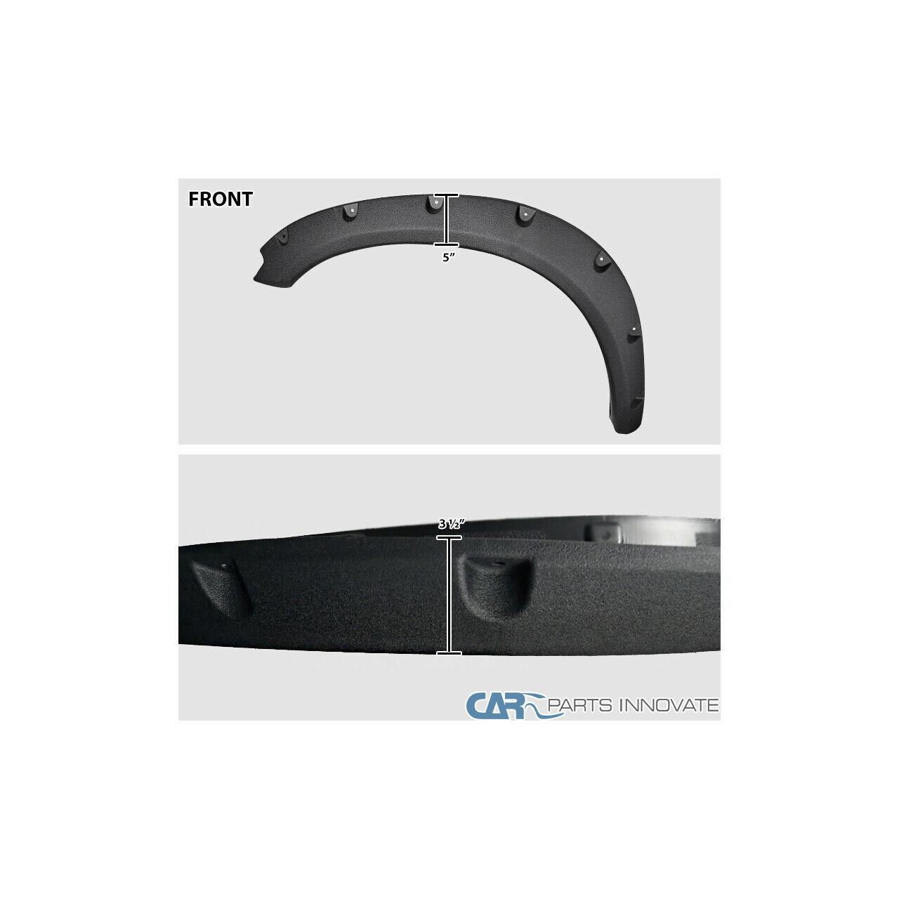 Poszerznia nadkoli, błotników czarny mat raptor - Dodge RAM 1500, 09-18