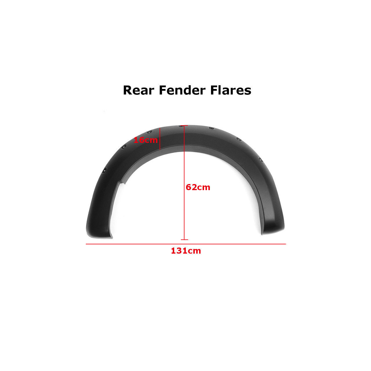 Poszerznia nadkoli, błotników czarny mat FORD RANGER WILDTRAK 2016-