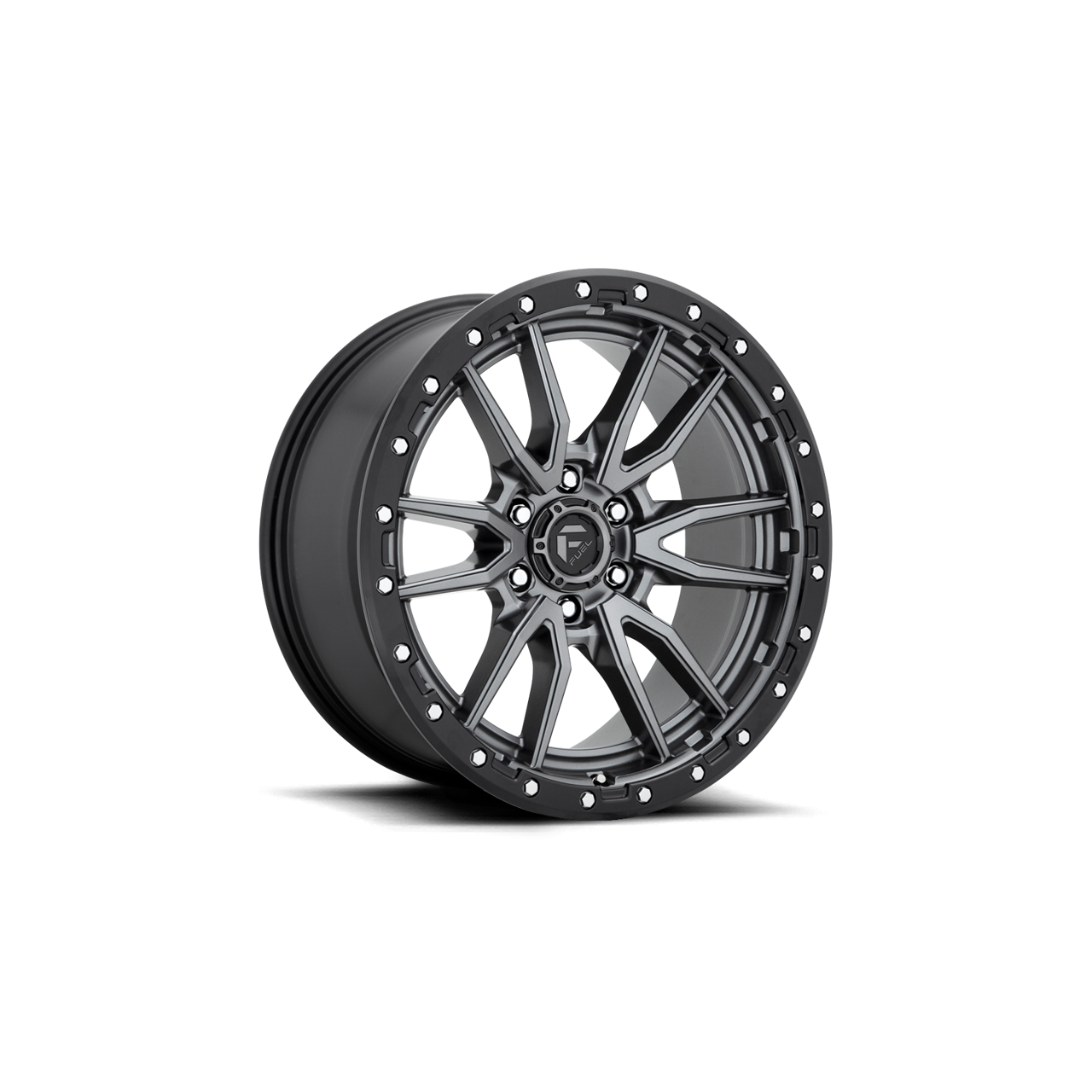 Felgi aluminiowe 17" Fuel Rebel 17x9 ET-12 6x139,7 Matte Gun Metal Black Bead Ring
