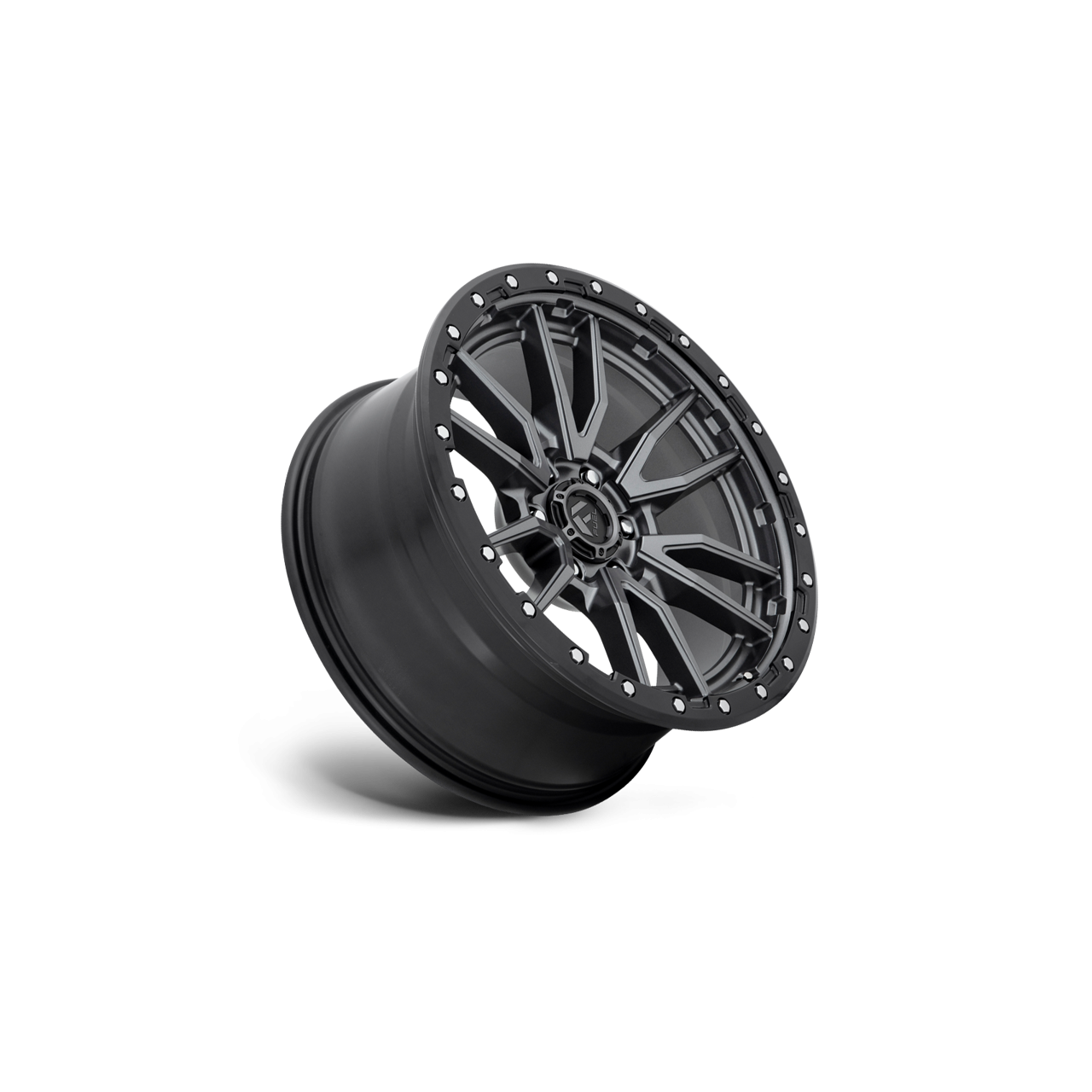 Felgi aluminiowe 17" Fuel Rebel 17x9 ET-12 6x139,7 Matte Gun Metal Black Bead Ring