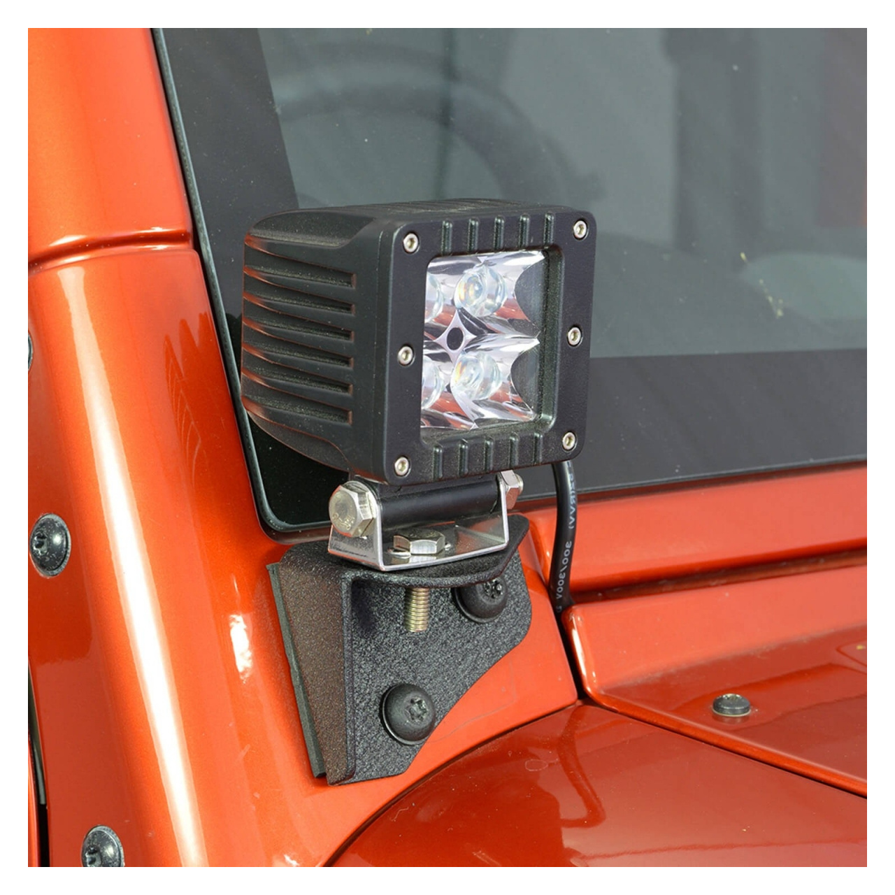 Mocowanie świateł dodatkowych na słupek przedni Jeep Wrangler JK 2007+