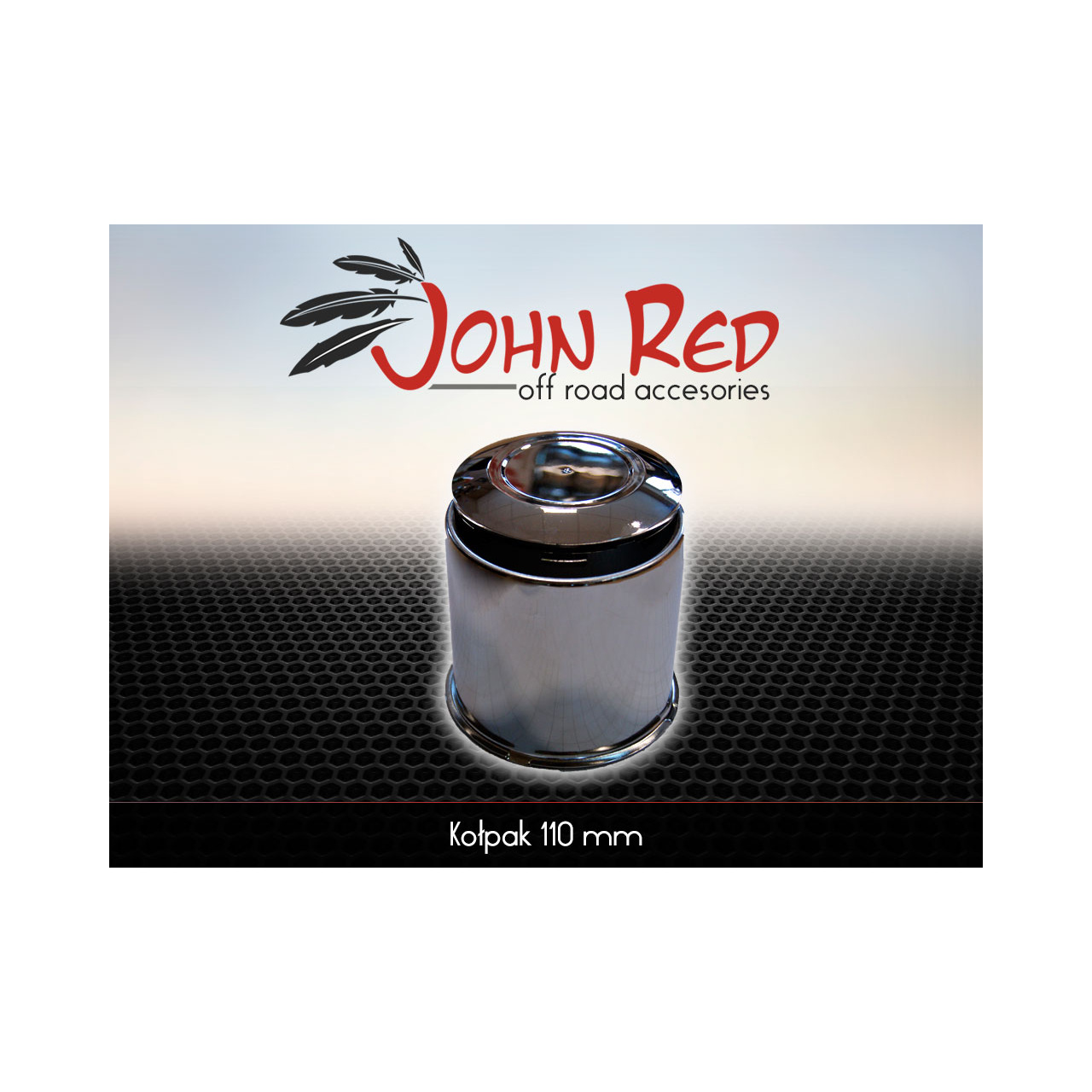 DEKIELEK KOŁPAK CHROM DO FELG 110 ZE SPRZĘGAMI