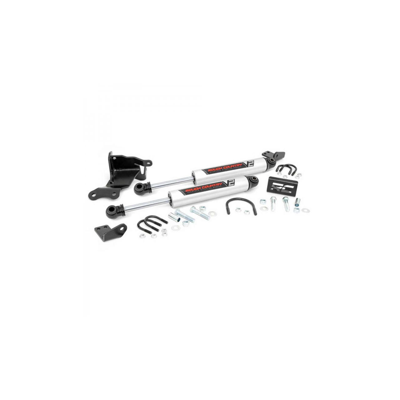 Podwójny amortyzator skrętu Rough Country V2 Lift 2,5-6" Wrangler JL 2018+