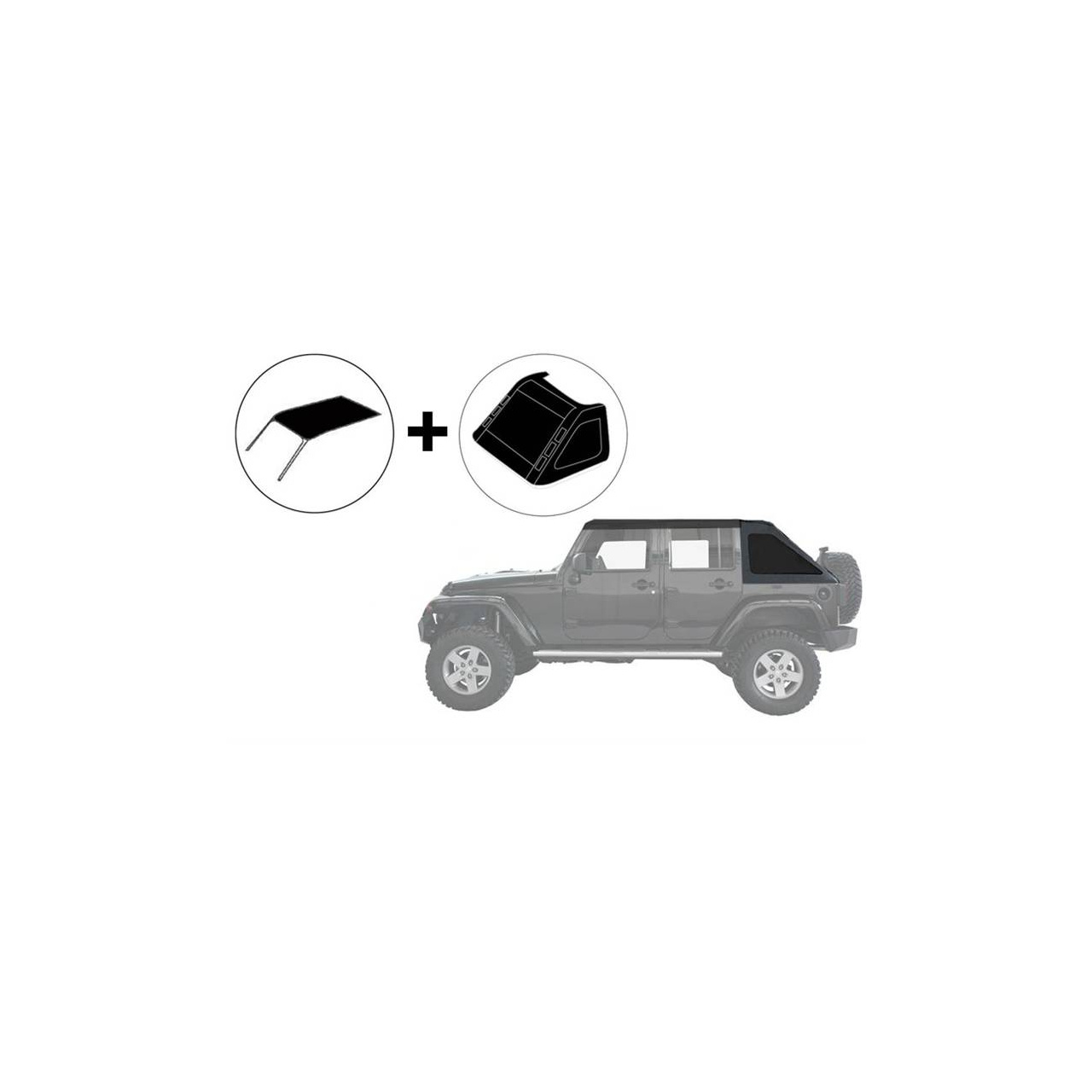  JEEP WRANGLER JL 2018+ 4D dach Suntop bezstelażowy
