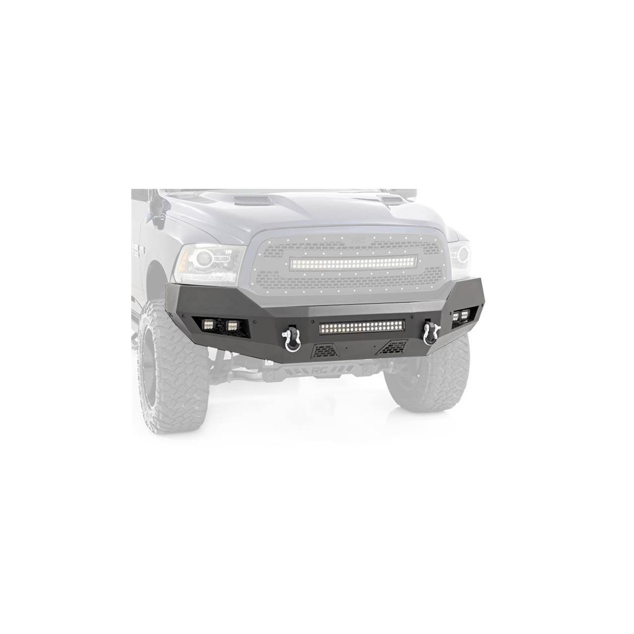 Zderzak stalowy przód z oświetleniem LED Rough Country RAM1500 2009-2018