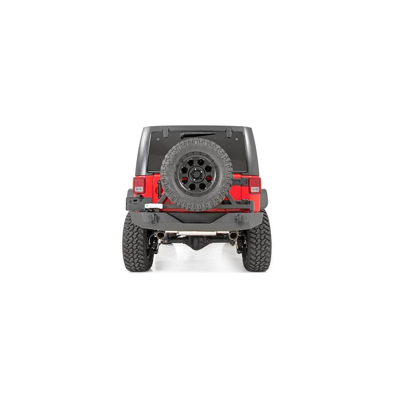 Zderzak tył z mocowaniem koła zapasowego Rough Country Rock Crawler - Jeep Wrangler JK 07-18