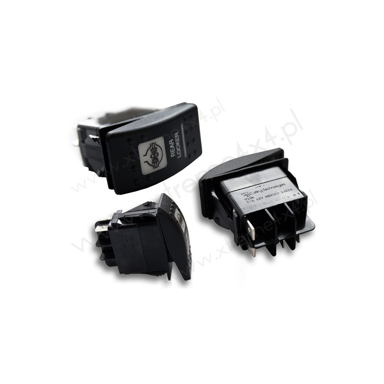 PRZEŁĄCZNIK CARLING TYLNEJ BLOKADY PODŚWIETLANY