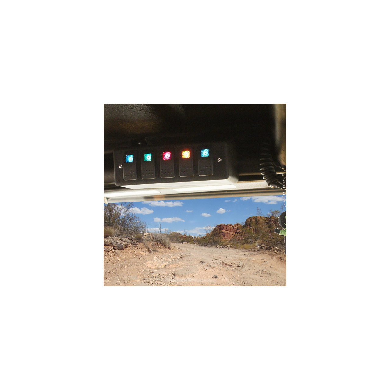 Panel z przełącznikami na pałąk DAYSTAR