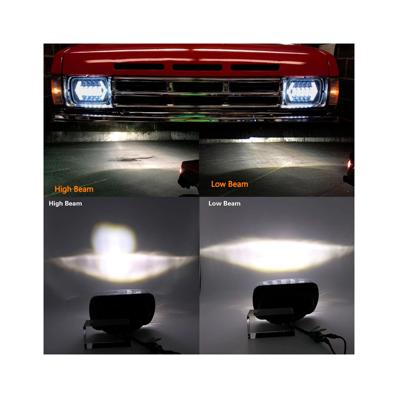 Lampy przednie LED Jeep Cherokee XJ Wrangler YJ