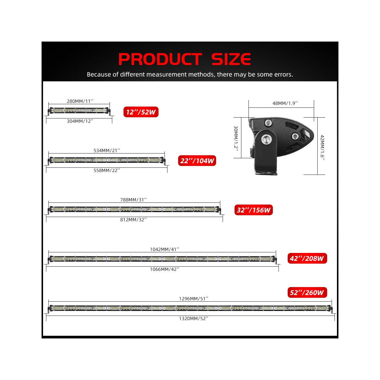 Nowość!!! listwa LED slim 2,7cm wysokości 1344mm - 280W