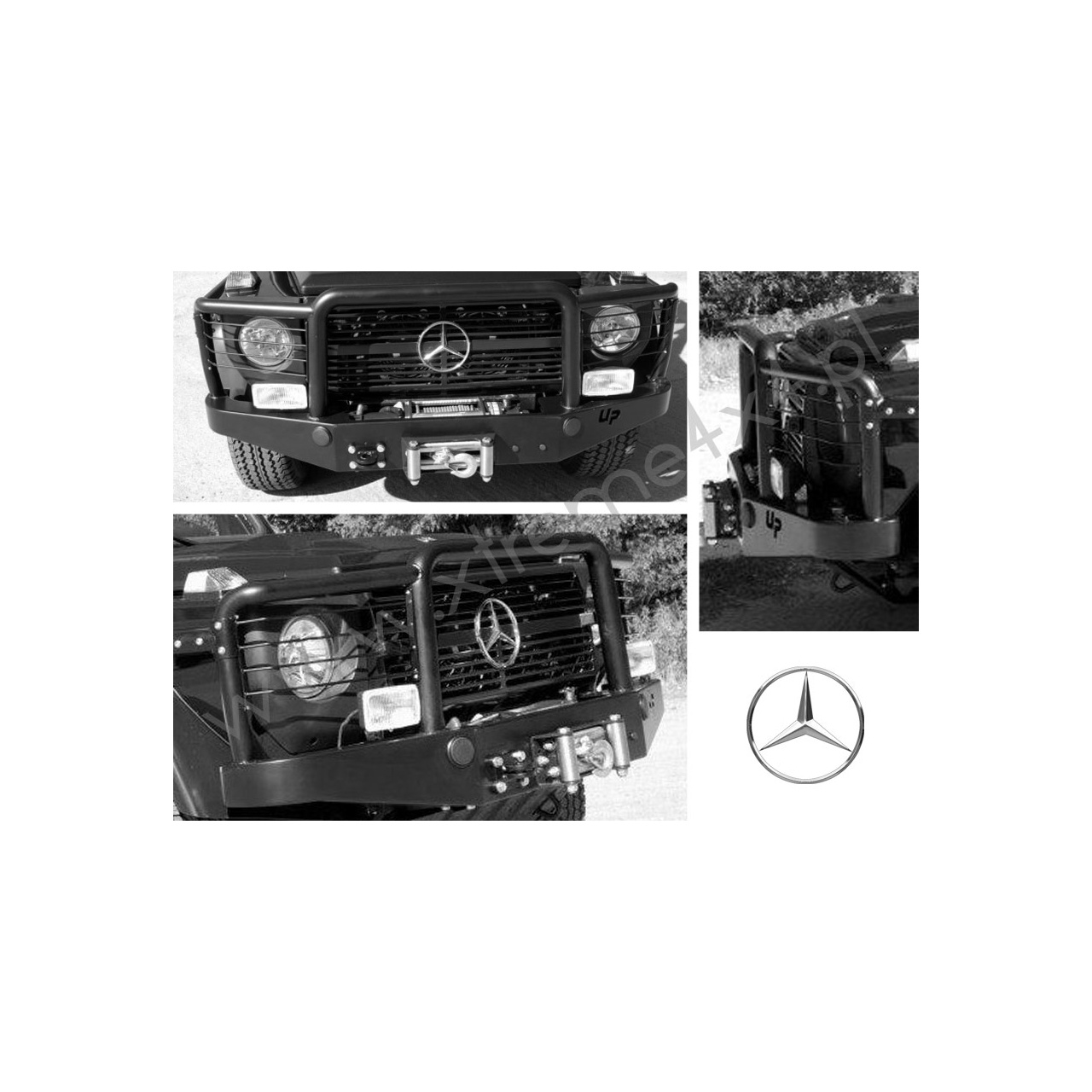 Zderzak przedni stalowy Mercedes Gelenda