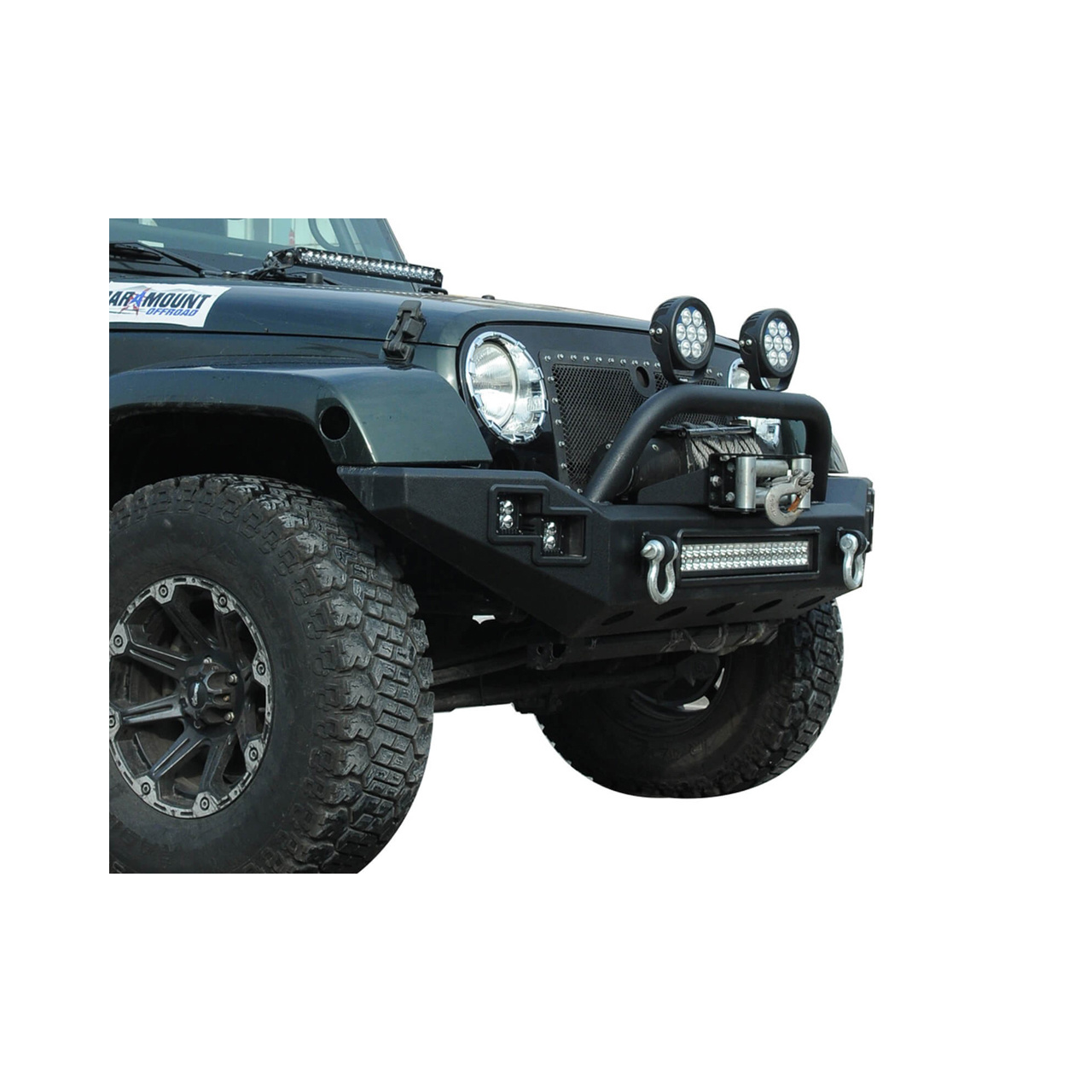 Zderzak przedni stal PARAMOUNT AUTOMOTIVE LP Jeep Wrangler JK JL