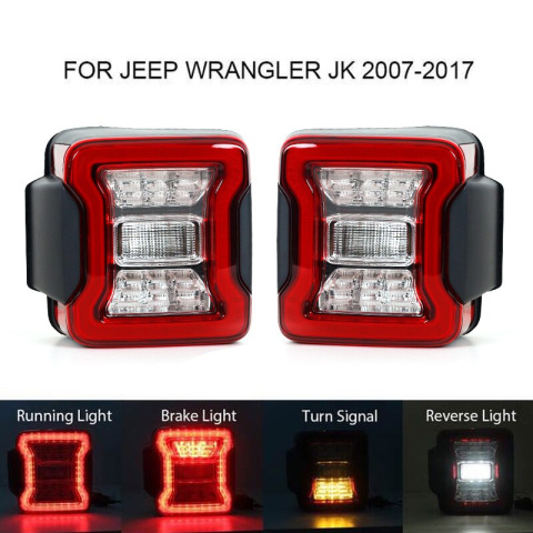 LAMPY TYLNE LED JEEP WRANGLER JK STYLIZACJA NA WRANGLER JL