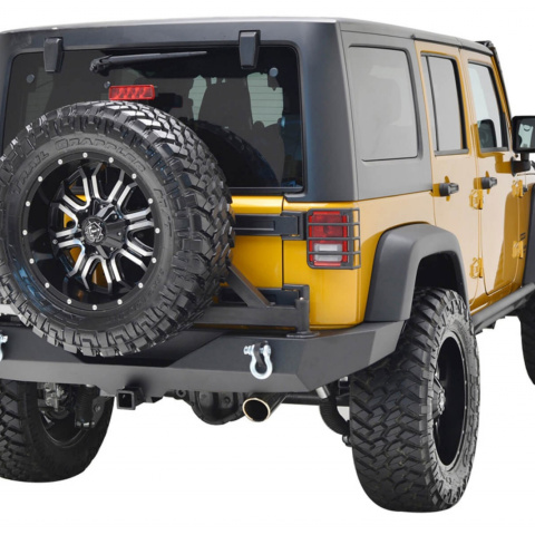 ZDERZAK TYLNY PARAMOUNT AUTOMOTIVE Z UCHWYTEM KOŁA ZAPASOWEGO JEEP WRANGLER JK 07-16